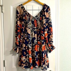 Gorgeous flowy Fall dress. Size L.